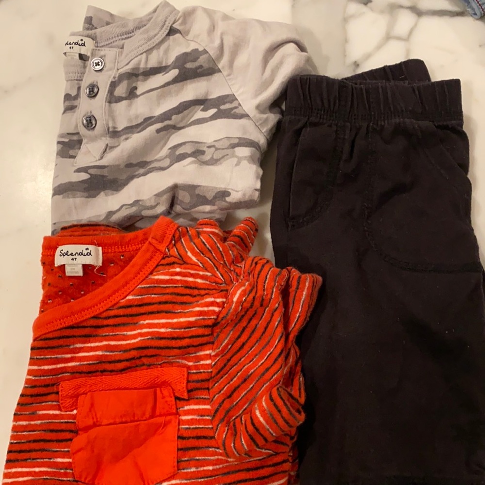 Boys Splendid bundle shorts & tees 4T